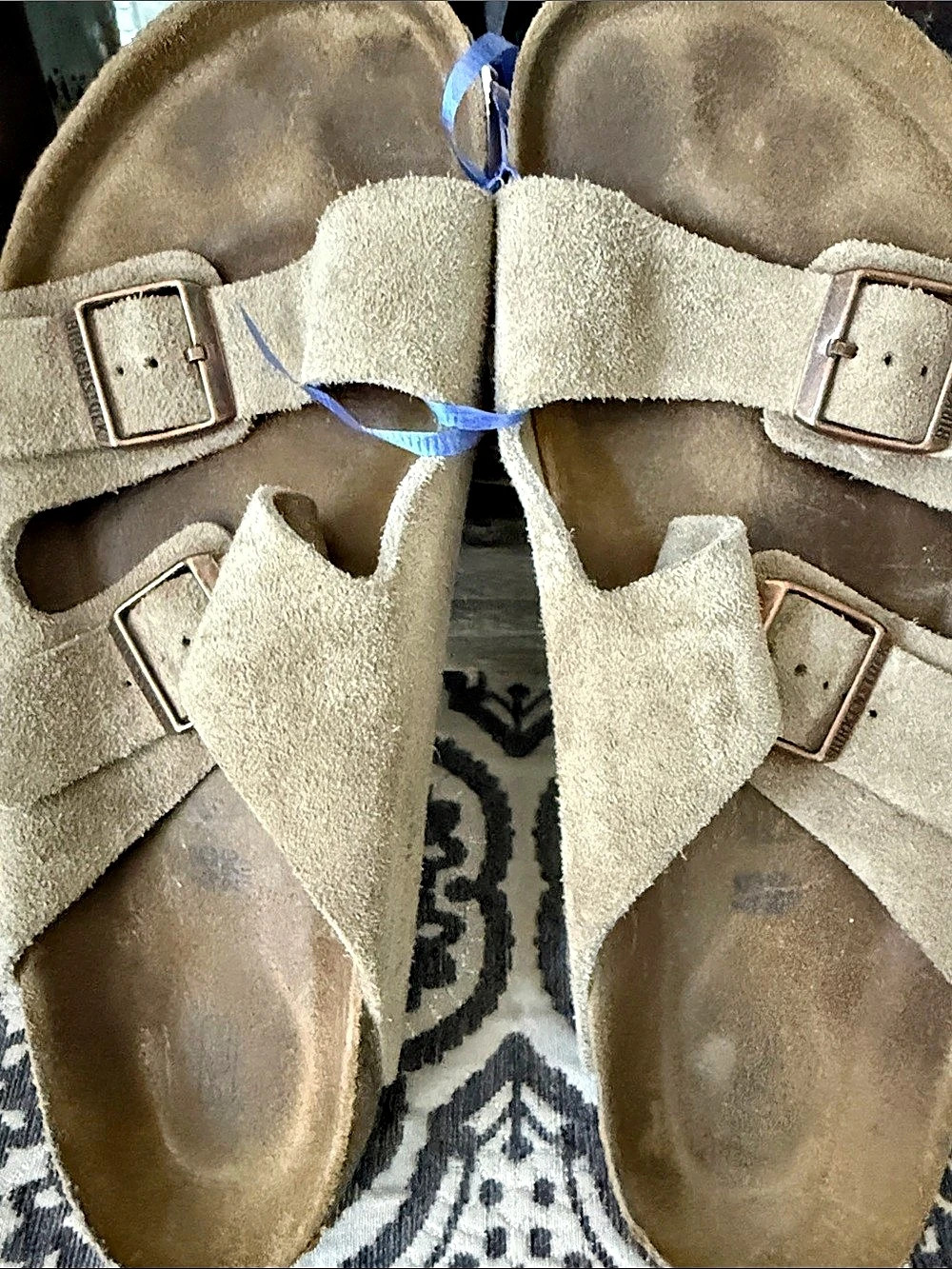 Birkenstock Arizona Soft Footbed Suede Leather Brown Sandals